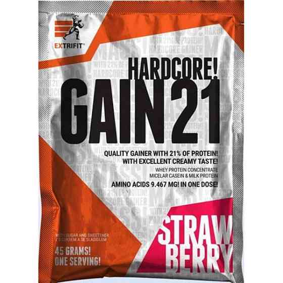 Гейнер Extrifit Hardcore Gain 21 45g (Strawberry) Луцк