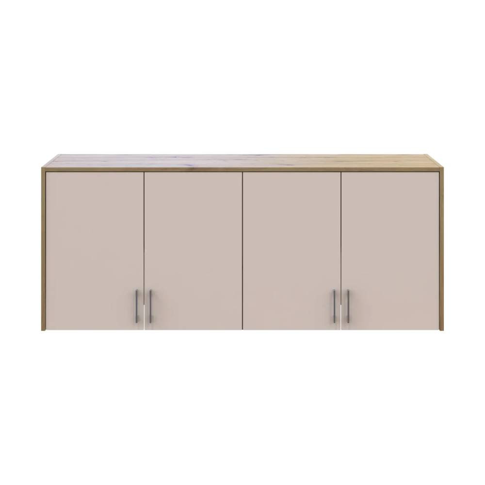 Антресоль высокая Doros Ронди Дуб Артизан/Кашемир 4 ДСП 160х52х65 (DRS-011910) Днепр - изображение 4