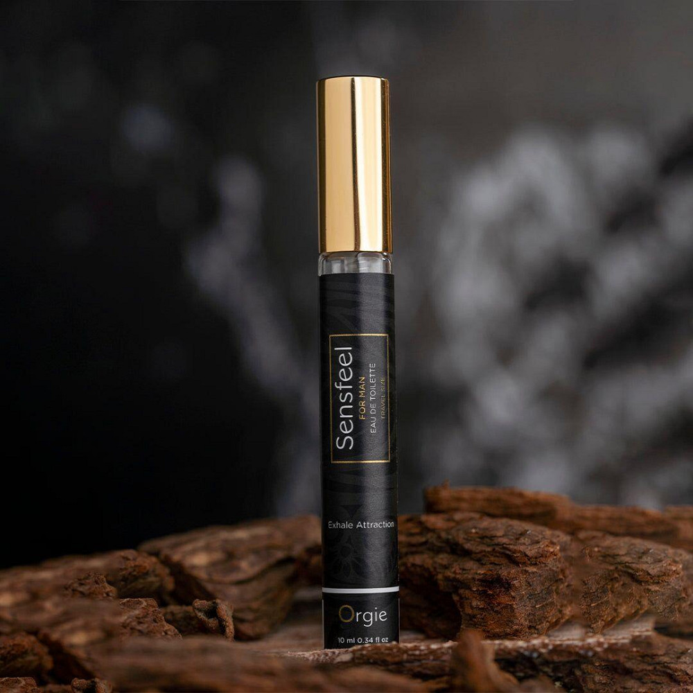 Чоловічі парфуми з феромонами Orgie – Sensfeel for Man Travel Size (10 мл), цитрусово-деревний аромат Sex Aura Київ - фото 4
