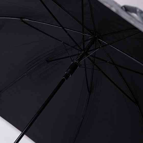 Классический зонт-трость полуавтомат из полиэстера 7 спиц диаметр 99 см Голубой HP-23-7BL Киев