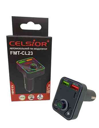FM-Трансмітер CELSIOR FMT-CL23 12-24V, 3.1A Bluetooth Вінниця