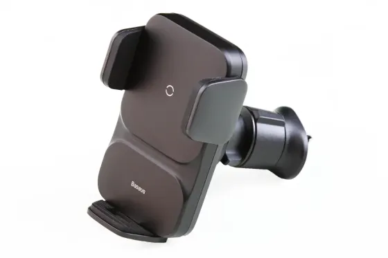 Подставка під телефон на обдунувши з безрів. зарядкою 15Вт і автозатишком Baseus Wisdom Вінниця