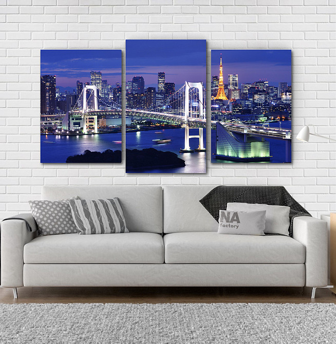 Модульная картина Ночной город Art-88_3 Киев - изображение 2