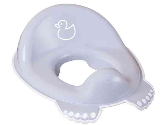 Накладка дитяча антиковзка на сидіння унітазу DUCK light gray Київ