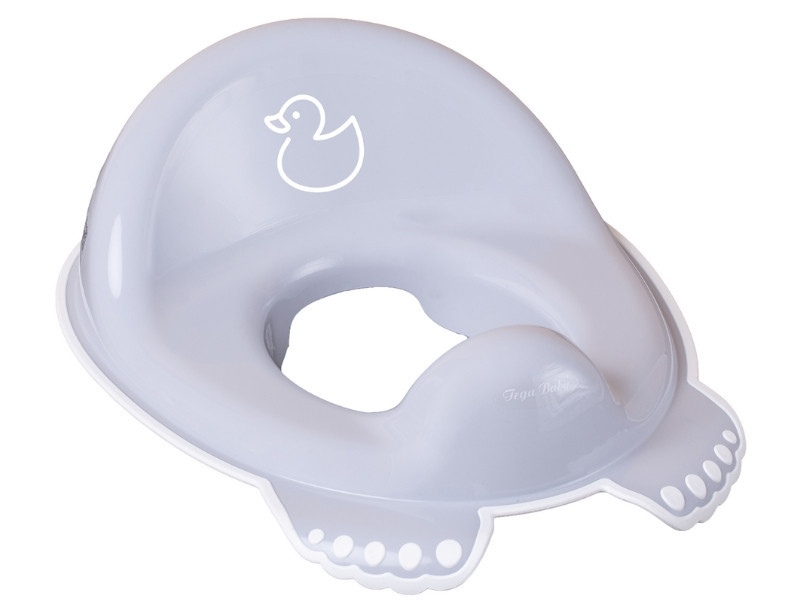 Накладка дитяча антиковзка на сидіння унітазу DUCK light gray Київ - фото 1