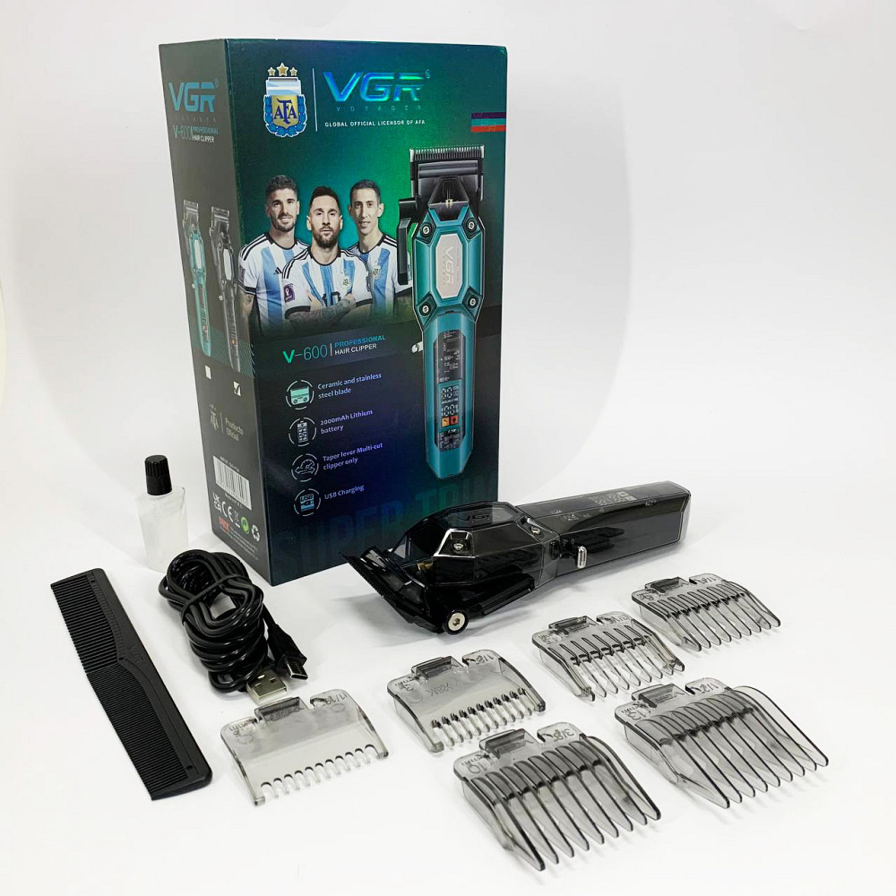 Акумуляторна машинка для стрижки і укладання волосся, Тример з регульованою довжиною MK-44 Львів - фото 17