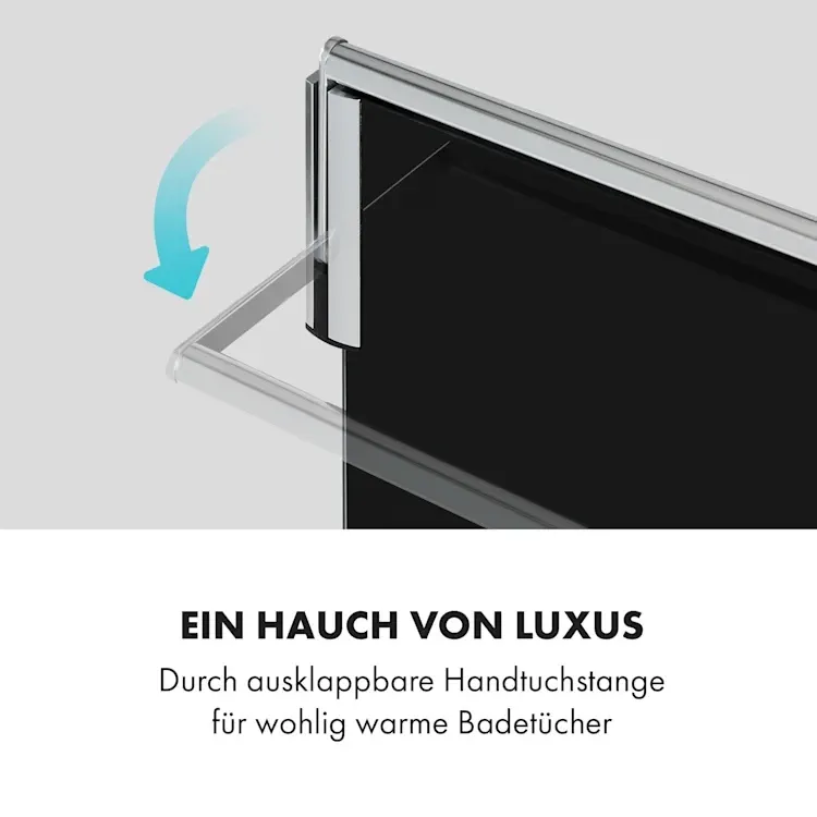 Умный инфракрасный обогреватель полотенцесушитель KLARSTEIN Hot Spot Crystal Spotless Германия Уценка Днепр - изображение 4