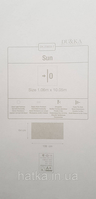 Шпалери вініл на флізеліні гарячого тиснення DUKA Selective 1.06x10 під штукатурку структурні щільні сірі 23833-7 Київ - фото 4