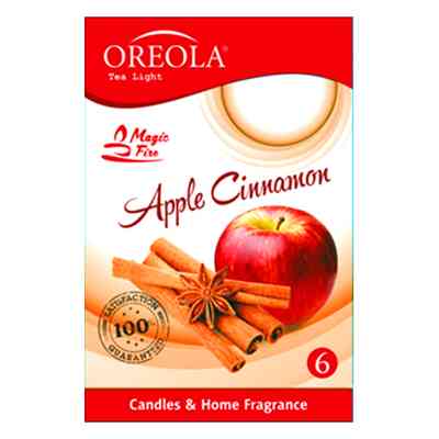 Ароматична свічка Oreola Яблуко і кориця 6 шт (5908252829200) Вінниця