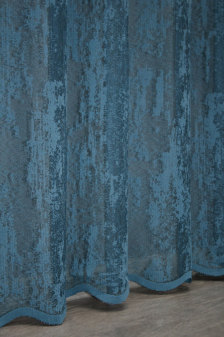 Тюль VR-Textil 1401т Мармур Жакард Синій 350х250 см (42-1117) Київ - фото 8