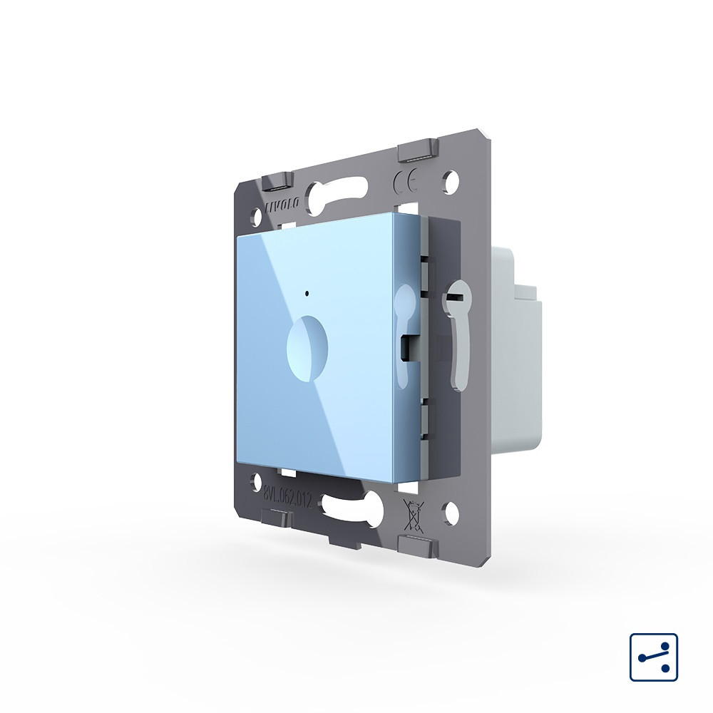 LIVOLO Сенсорний вимикач LIVOLO Sense, блакитний, прохідний / перехресний, 5А 230В, без нейтрал Коломыя - изображение 4