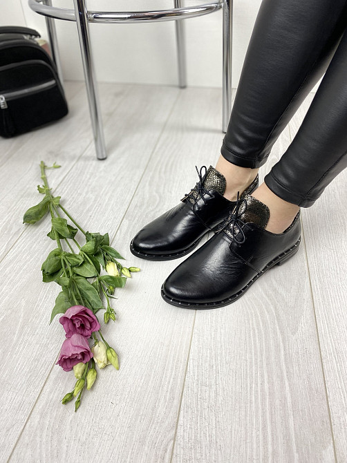 Vesna Туфлі жіночі VESNA 2429 чорні (весна-осінь, шкіра натуральна) (4152) лише 36р.та 37р. Коломия - фото 5