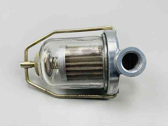 Фільтр універсальний багаторазовий скляна колба кріплення М14х1.5 змінний елемент всередині нержавіюча сталь Мукачево