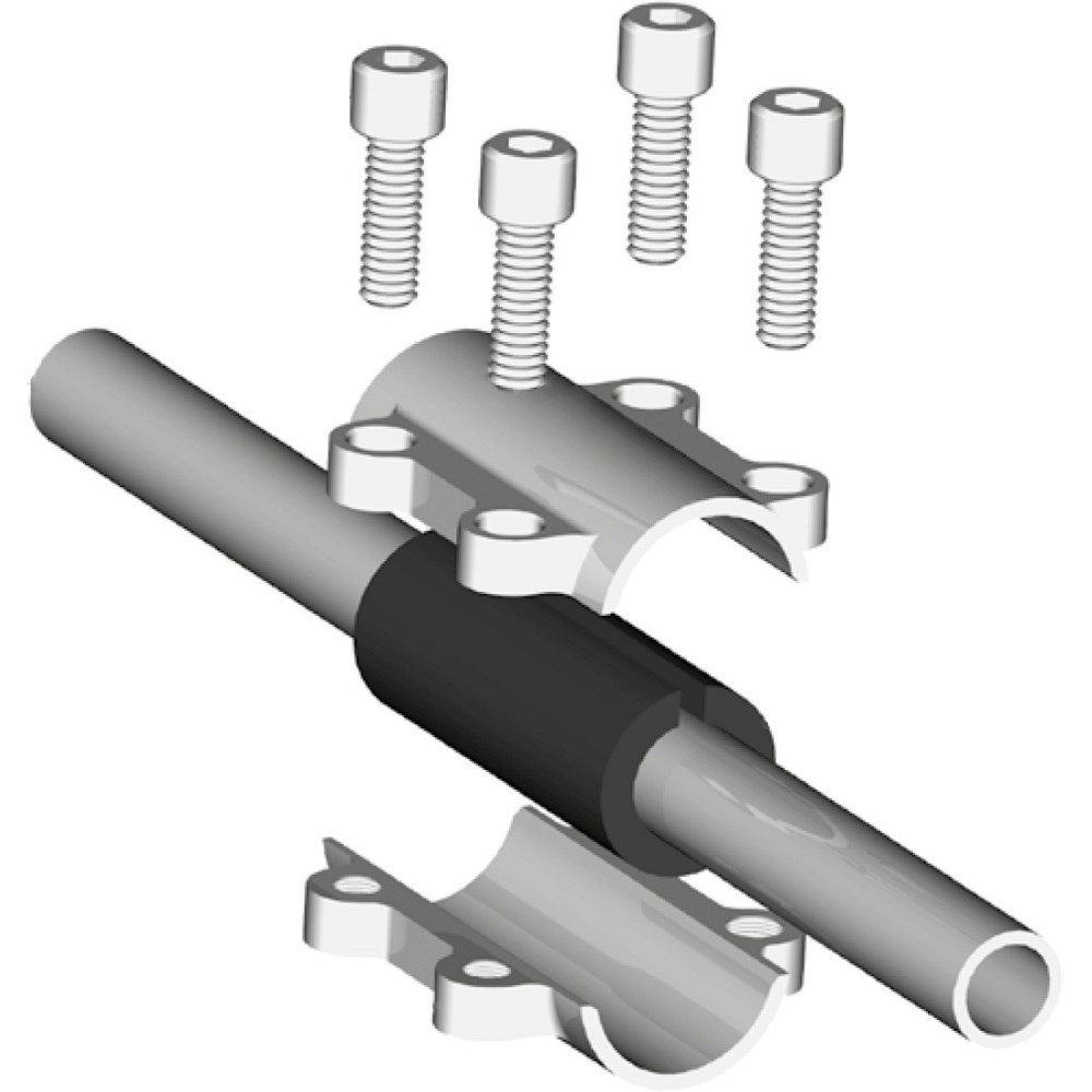 Ремонтний хомут DN40 (47,9-48,8 мм) OBA AGAflex Київ - фото 2