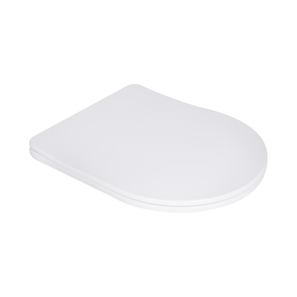 Сидіння для унітаза Qtap (Robin 490,610, Scorpio 490) з мікроліфтом Slim QTSC179W48675 Київ - фото 1