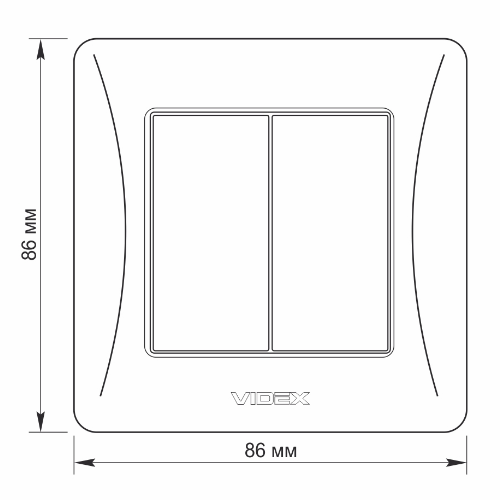 BINERA срібний шовк Вимикач внутрішній 2кл Videx Житомир - фото 6