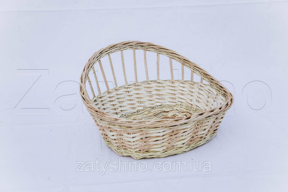 Плетеная корзина из лозы простая | корзинка из лозы | корзини з лози Киев - изображение 1