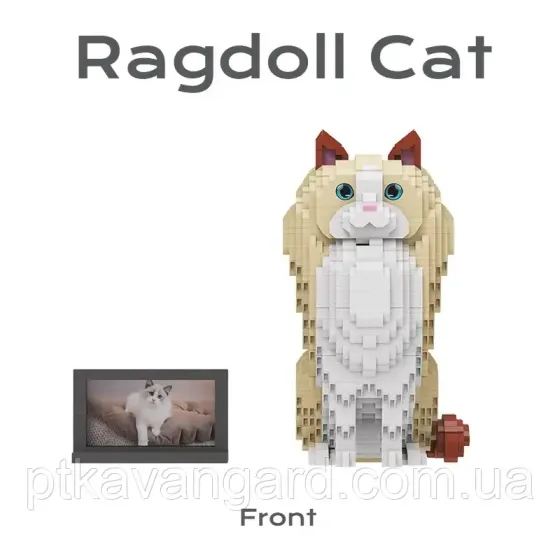 Конструктор котик Регдолл із рамкою 2583 деталей DMG 006 Хмельницький