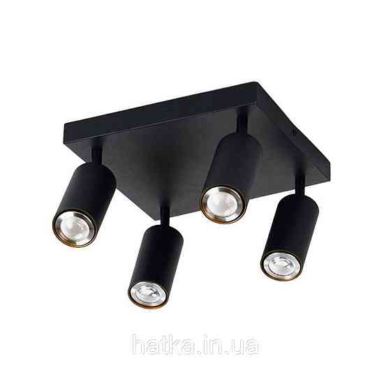 Спот INN-23196BK черный на 4 плафона Киев