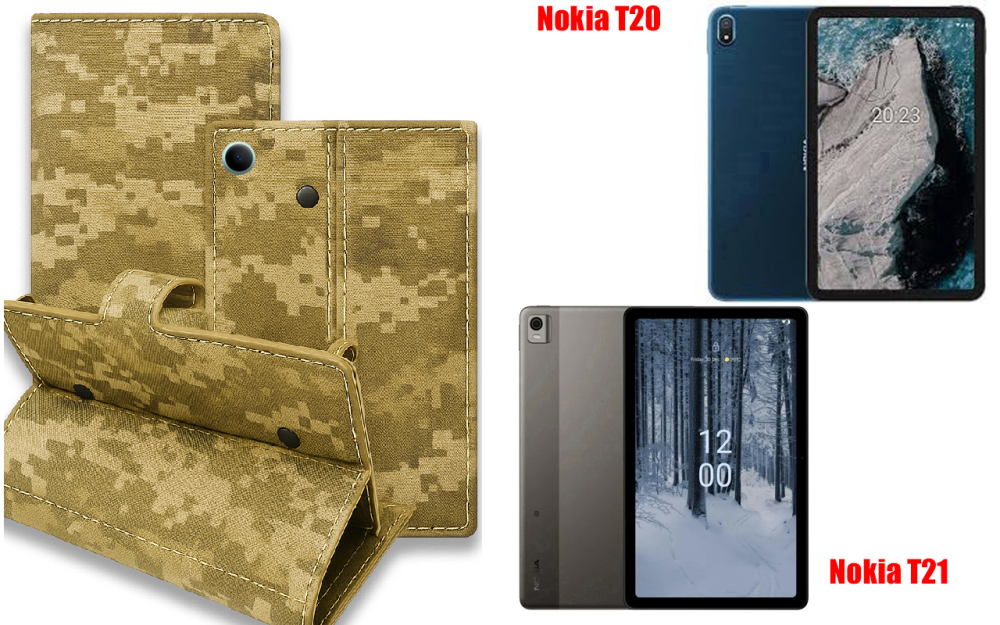 Книга-трансформер для планшета Nokia T20, Nokia T21, цвет Black Pixel Киев - изображение 1