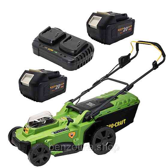 Акумуляторна газонокосарка Procraft PLM22 + 2 акб 4Аг + ЗП charger20/2 Київ