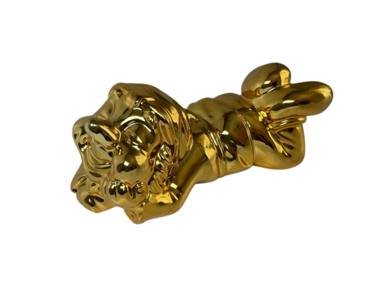 Фігура Золотий гном "Мрійник " 28 см Рівне