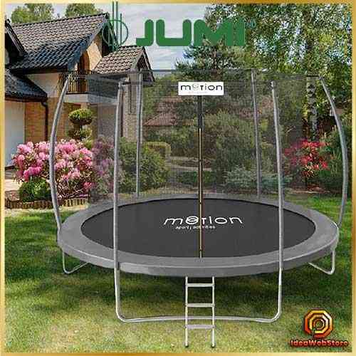 Батут 305см Jumi Premium с внутренней защитной сеткой и лестницей уличный батут для детей и взрослых до 150кг Киев