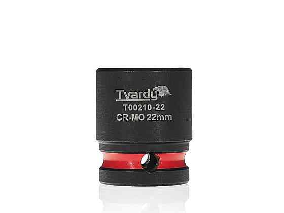 Головка ударна "Tvardy" з хром-молібденової сталі (Cr-Mo)  1/2"  6-гранна 22 мм Київ