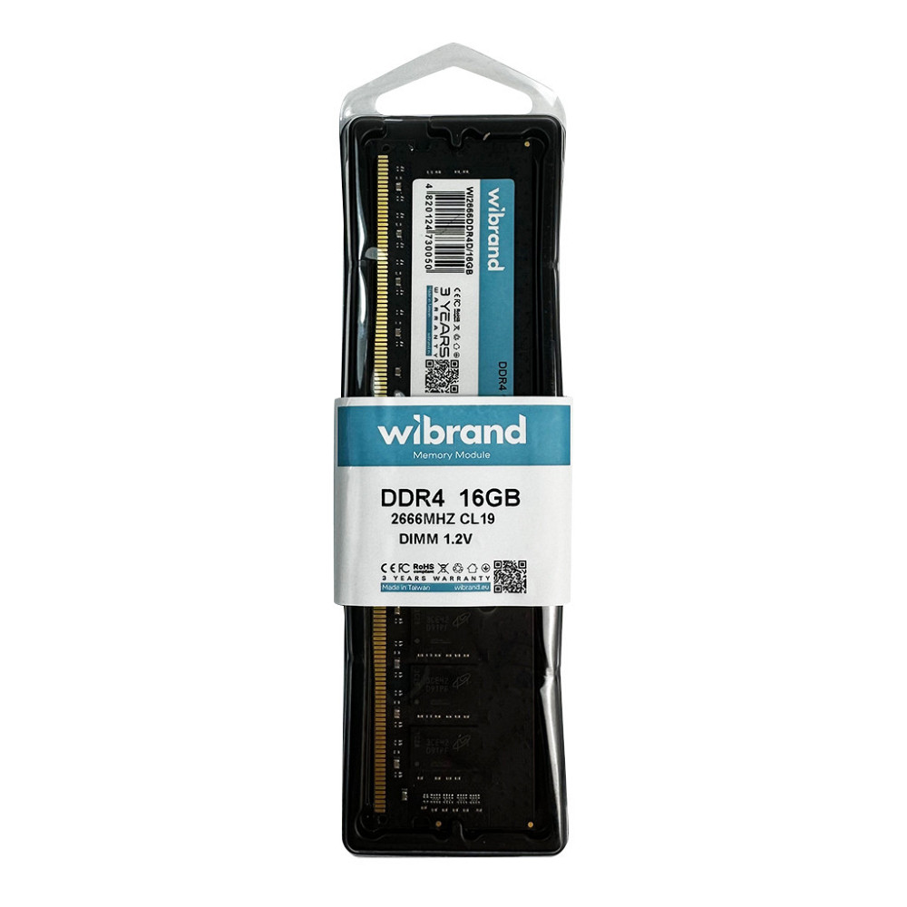 Оперативна пам'ять DDR4 Wibrand 16GB 2666MHz CL19 DIMM Київ - фото 4