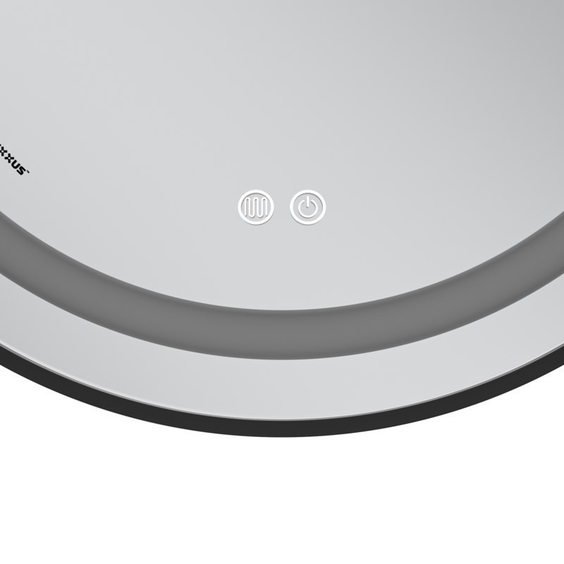 Дзеркало Mixxus Premium ELLIPSE MV05-80x70-Reverse BLACK з Led Touch, Anti-fog, димером (3-6,5kK) (MP6646) Київ - фото 10