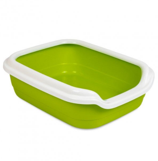 Туалет для котів "Природа" Comfort M (41 х 30 х 13 см)Лайм Вінниця - фото 1