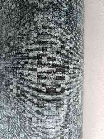 Обои флизелиновые  Khroma Serenade SER102 геометрия маленькие квадраты бирюзовые черные серебро Киев