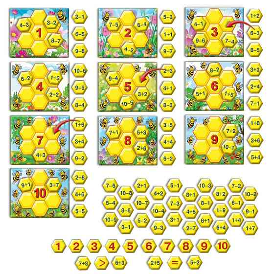 Дитяча настільна гра "Вчимося рахувати з бджілками" 82586 укр. мовою Вінниця