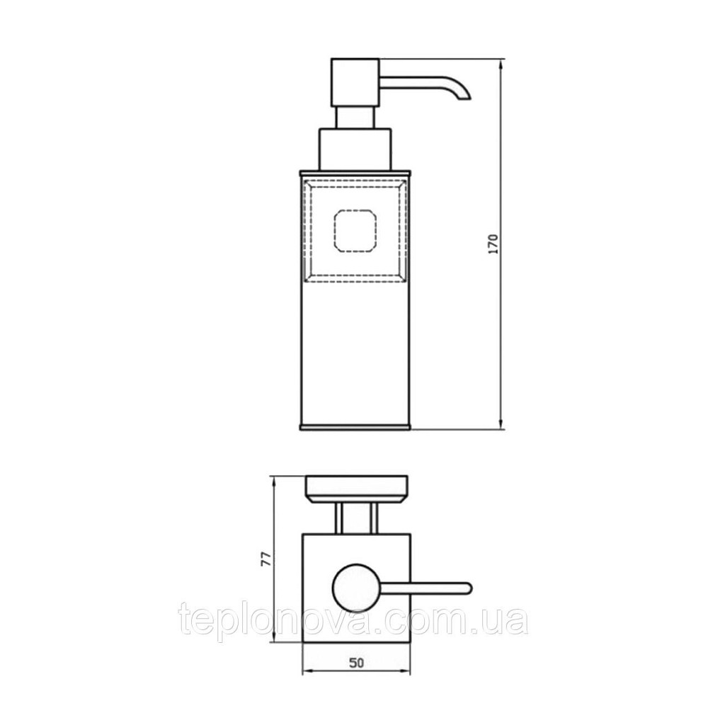 Дозатор рідкого мила TOPAZ TКВ 9932 Чернівці - фото 4