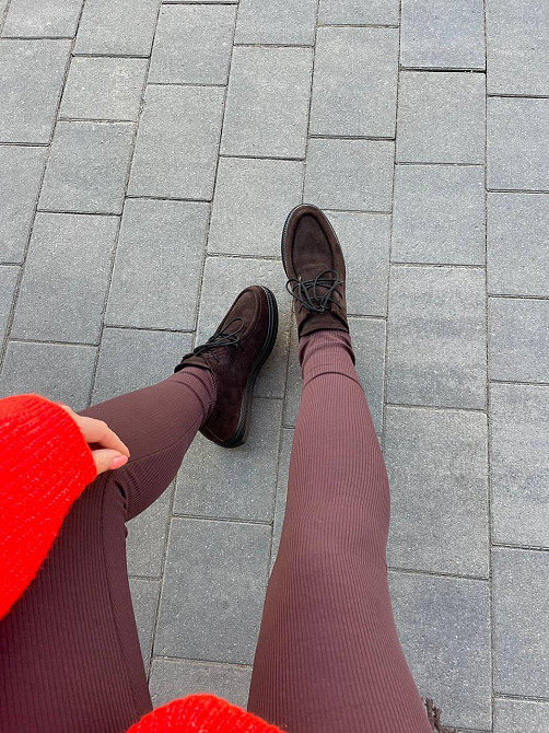 Arcoboletto Черевики жіночі Arcoboletto 305 шоколадні (весна-осінь, замша натуральна) (5771) Коломыя - изображение 6