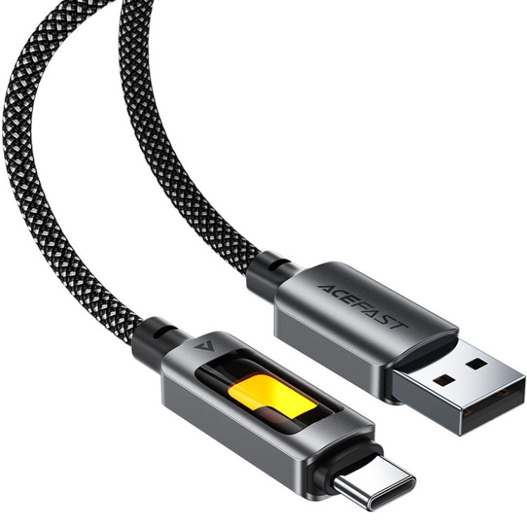Кабель USB 2.0 AM-Type-C M, 1.2м 60W C21-04 Black Acefast Вінниця - фото 3