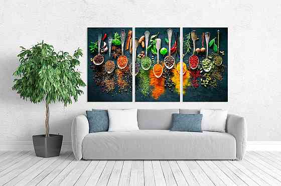 Модульная картина в гостиную / спальню  Спеції   ART-232_3A 70х130 см Киев