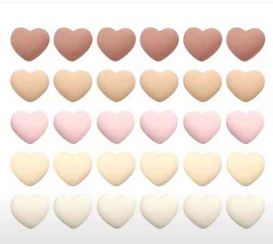 Декоративные элементы сердце из смолы для рукоделия и декора набор 20 шт Киев