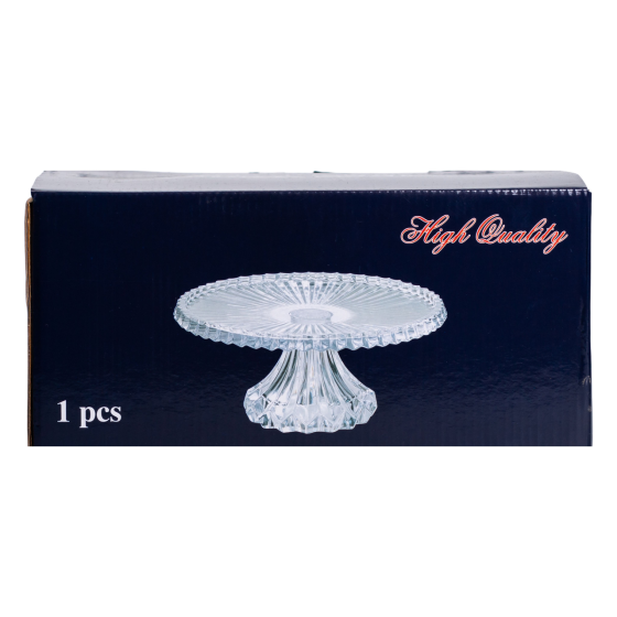 Тортівниця на ніжці 25 см скляна HP-19-138 Київ