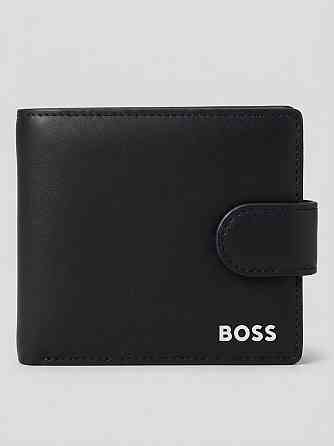 Кожаный мужской кошелек на застежке BOSS (7704-1) Киев