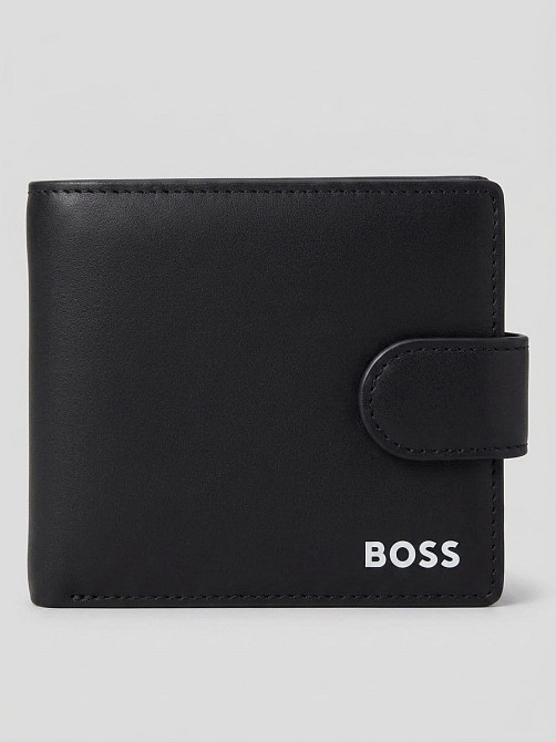 Кожаный мужской кошелек на застежке BOSS (7704-1) Киев - изображение 2