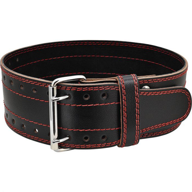 Пояс для важкої атлетики RDX Leather Black L Каменское - изображение 4