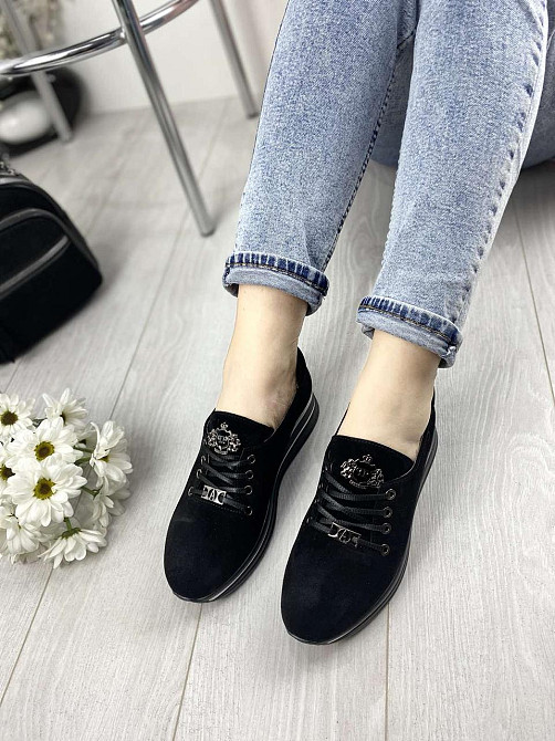 Liya Кросівки жіночі LIYA 105 чорні (весна-осінь, замша натуральна) (3361) лише 38р. Коломия - фото 6