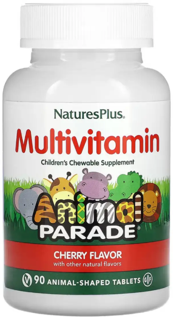 Вітаміни для дітей Nature's Plus Animal Parade 90 жев таб вишня Київ - фото 3