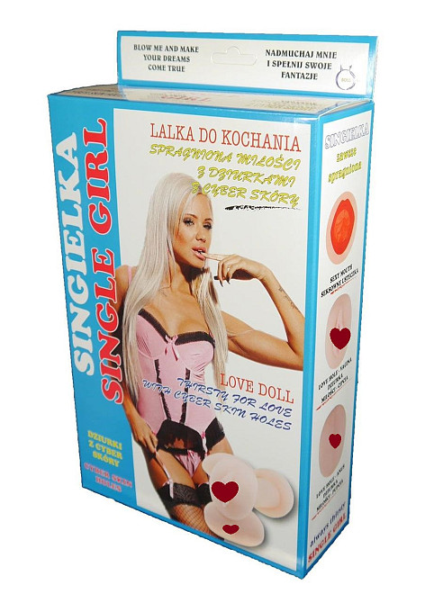 Надувна лялька "Singielka" зі вставкою з кібершкіри Sex Aura Київ - фото 1