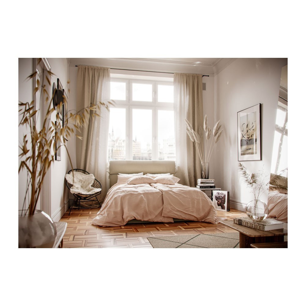 Кровать AtriaDesign Comfort с нишей для белья 140x190 кремовый Киев - изображение 4