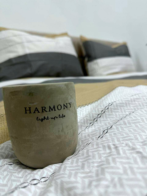 Ecotton Комплект постільної білизни Ecotton двоспальний 180х215 см Смуги молочний Киев - изображение 2