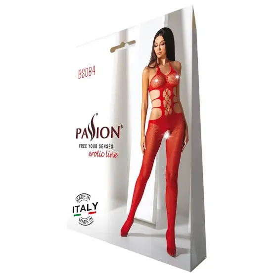 Еротичний бодістокінг Passion BS084 red Львів