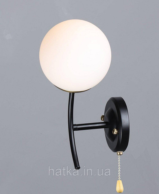 Настінне бра B N6612/1W Чорний+Мідь Київ - фото 1