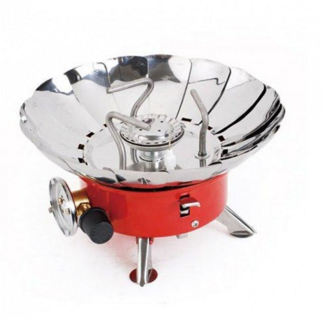 Портативная туристическая газовая плита Kovar K-203 с ветрозащитой и пьезоподжигом Винница - изображение 1